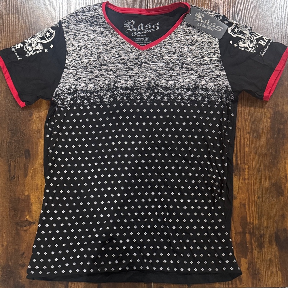 Rass Collection Men’s Casual V-Neck T-Shirt BRAND NEW